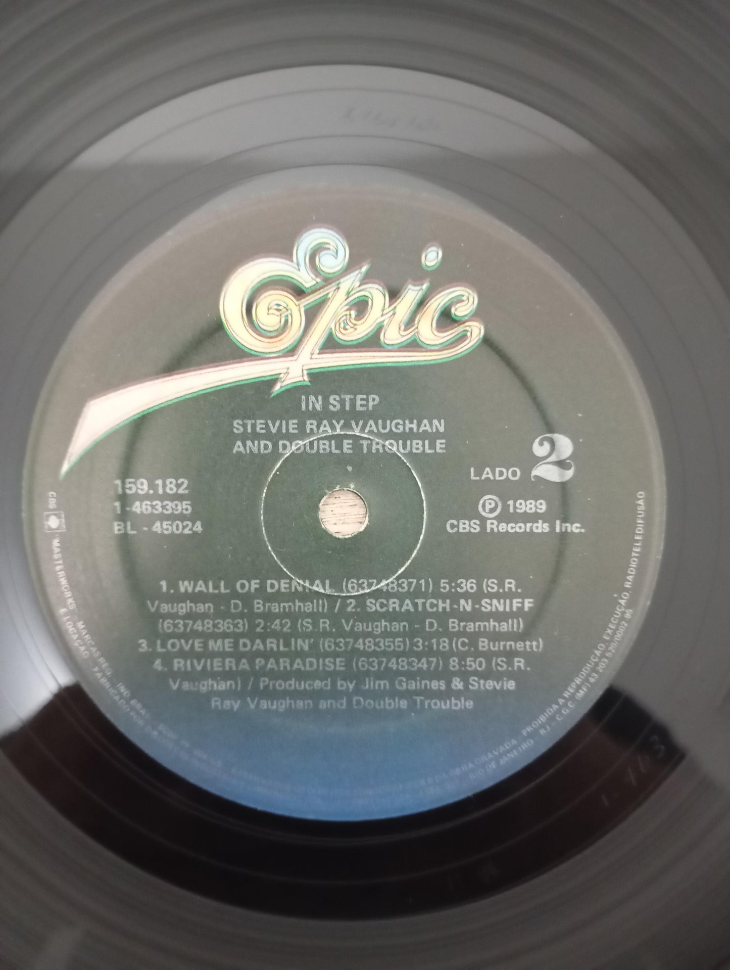 Lp Vinil Stevie Ray Vaughan Double Trouble In Step C Encarte