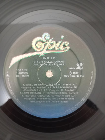 Lp Vinil Stevie Ray Vaughan Double Trouble In Step C Encarte