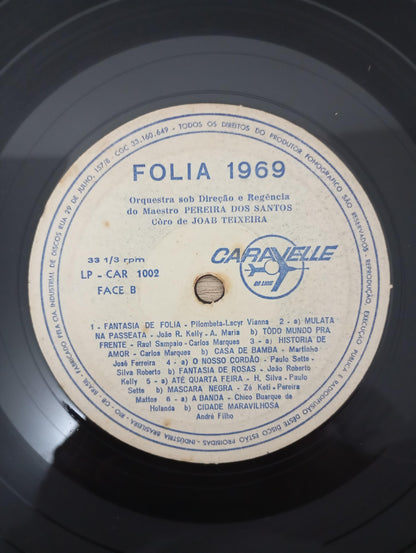 Lp Vinil Orquestra De Pereira Dos Santos Folia 1969