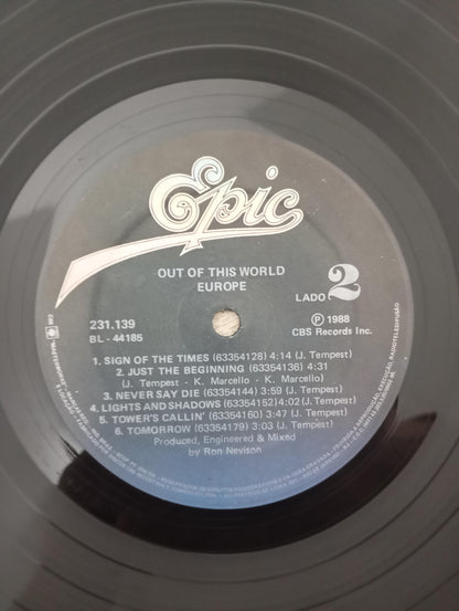 Lp Vinil Europe Out Of This World Com Encarte