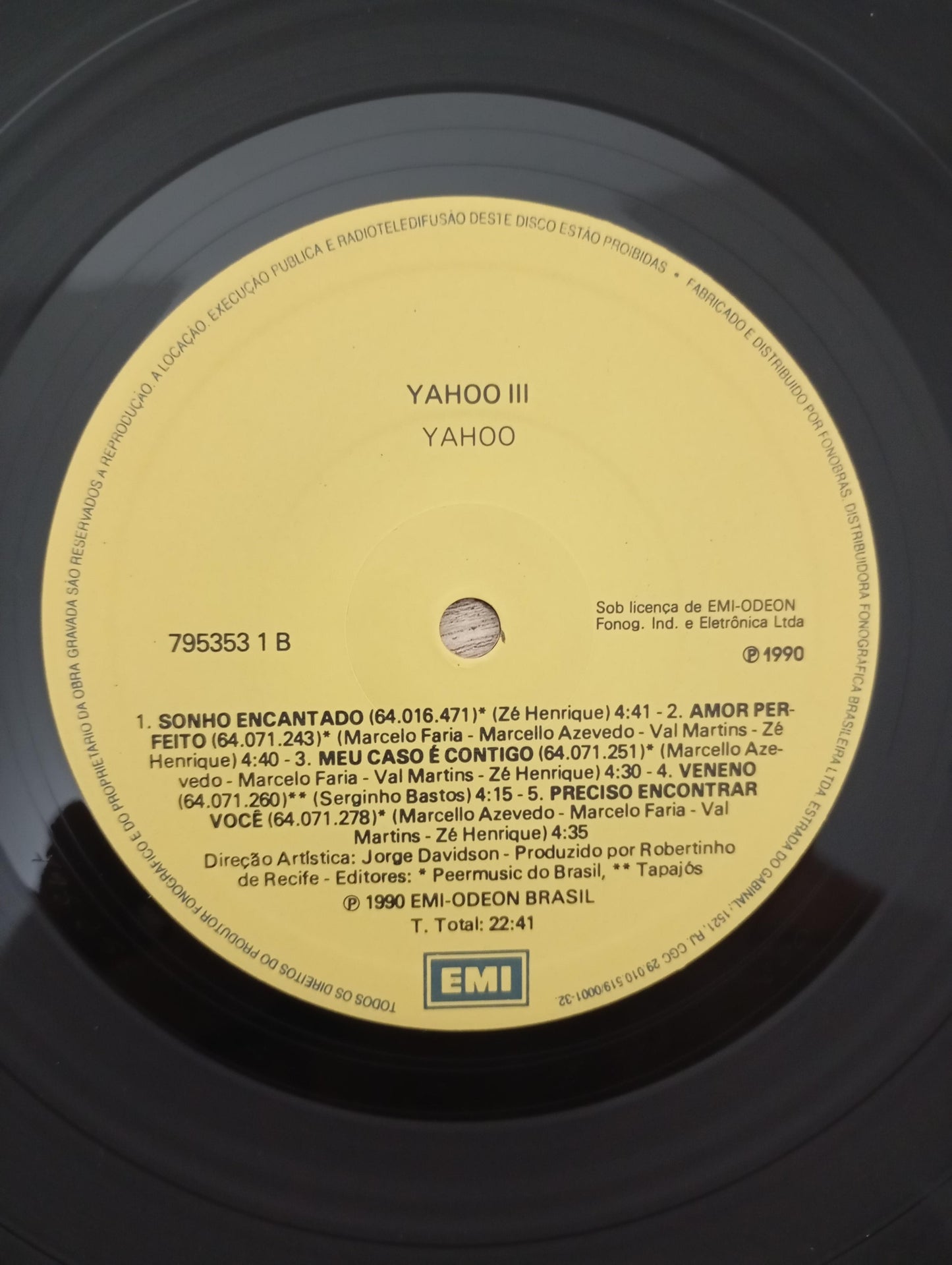 Lp Vinil Yahoo 3 Com Encarte