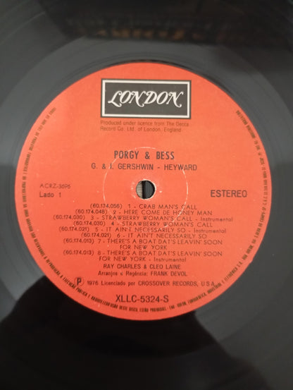 Lp Vinil Ray Charles & Cleo Laine Porgy & Bess Duplo
