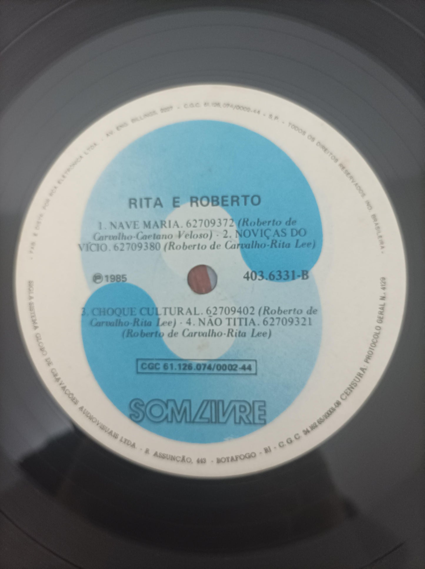 Lp Vinil Rita Lee & Roberto 1985 Com Encarte