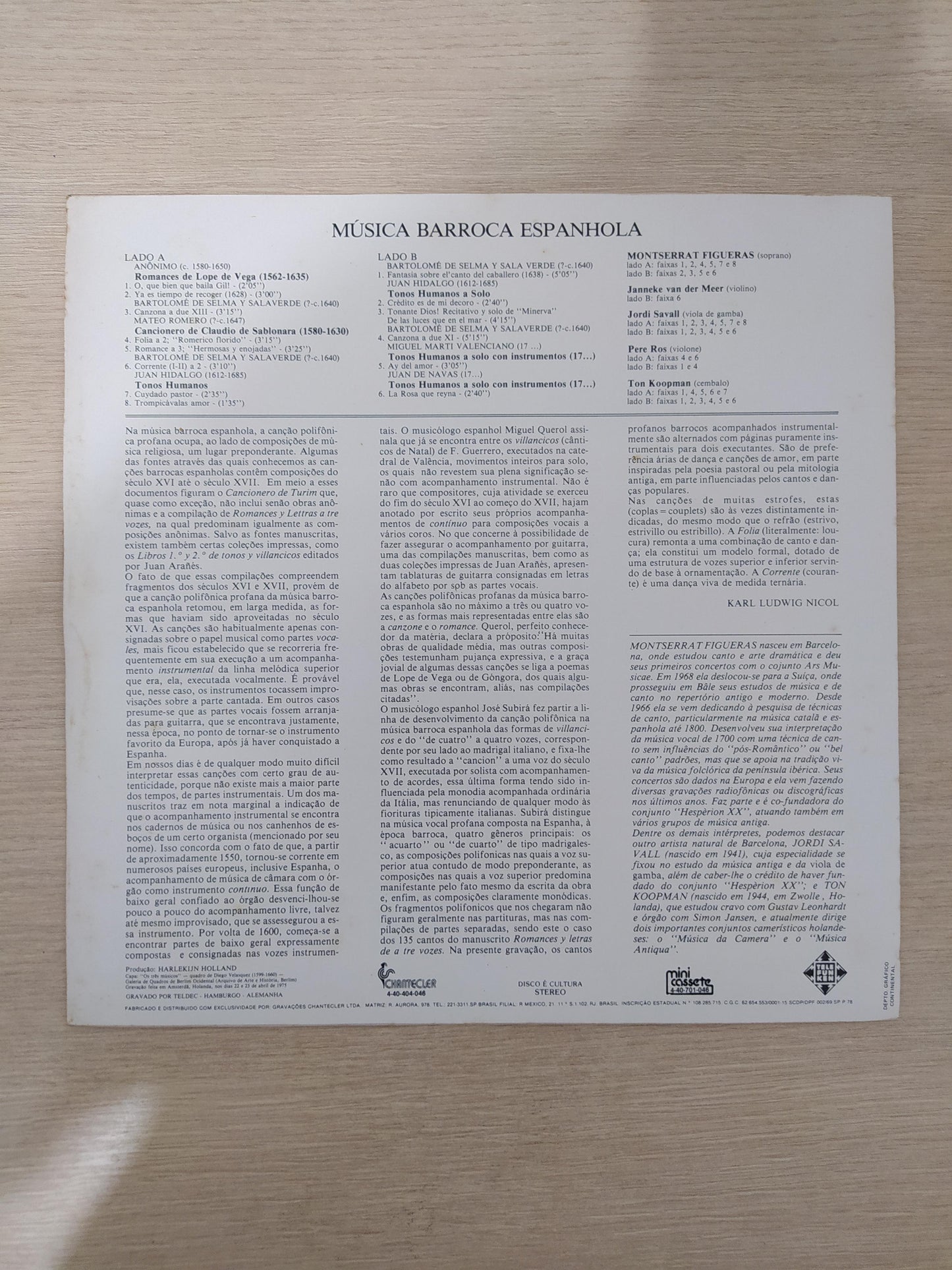 Lp Vinil Música Baroca Española
