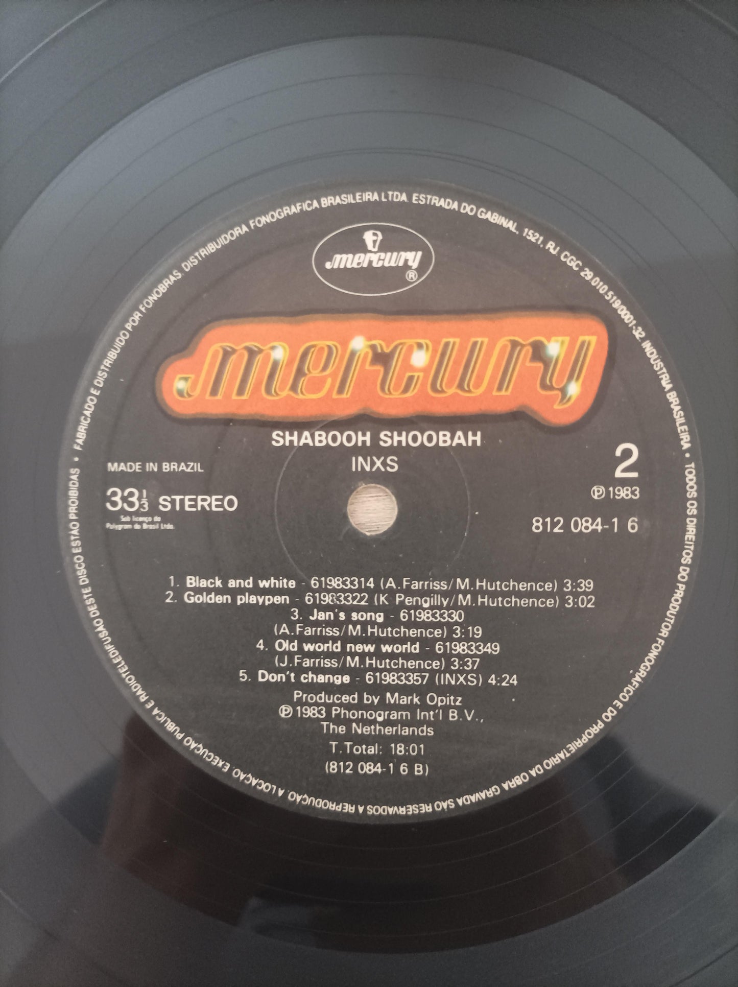 Lp Vinil INXS Shabooh Shoobah