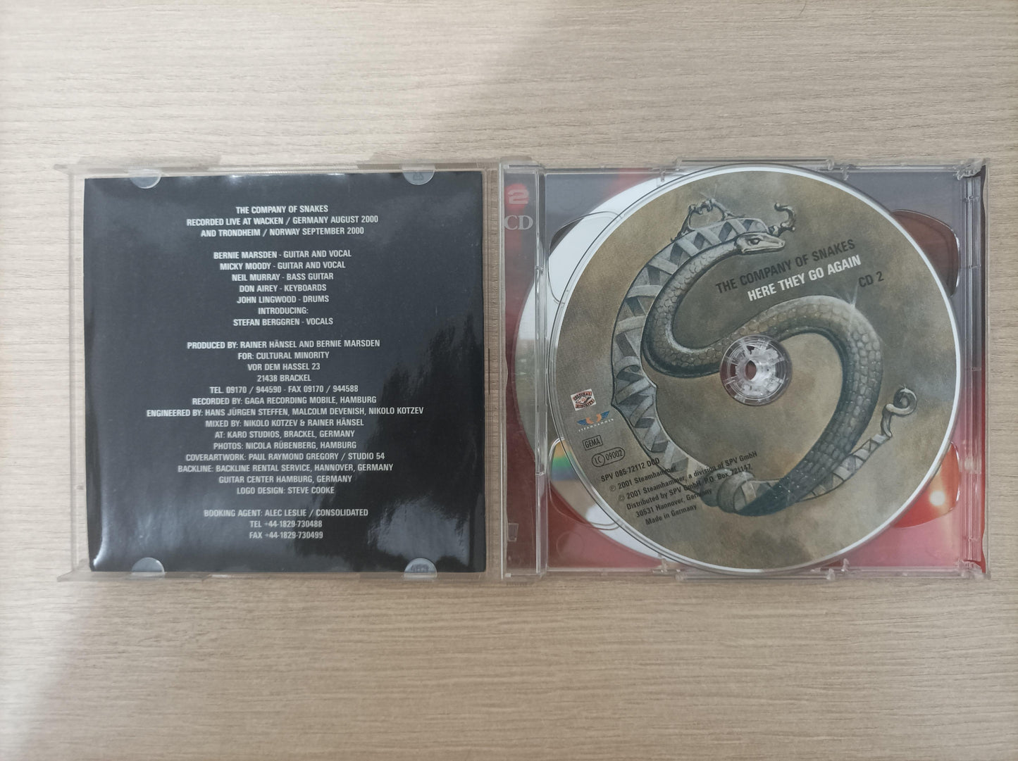 CD The Company Of Snakes Here They Go Again Duplo Importado