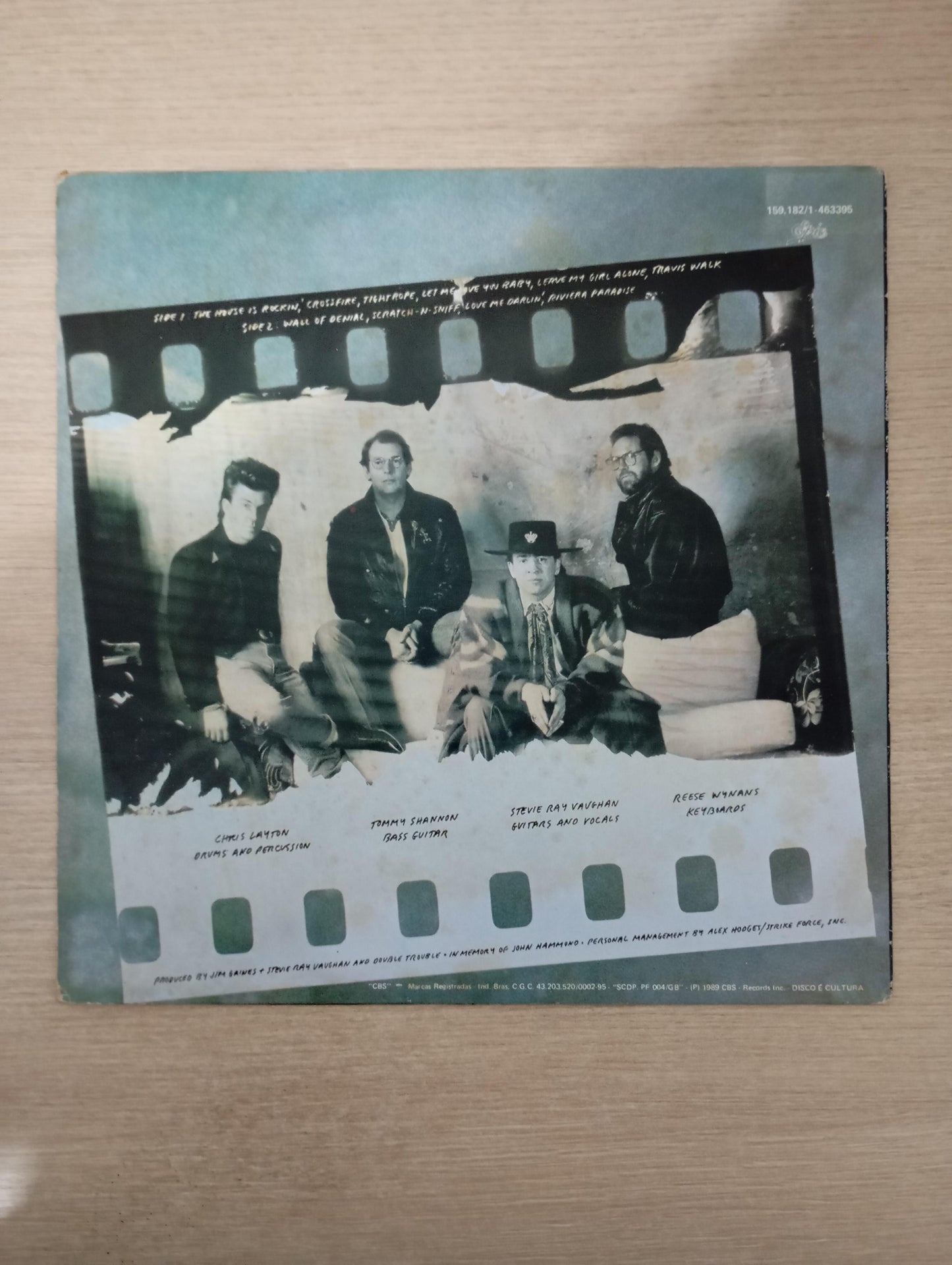 Lp Vinil Stevie Ray Vaughan Double Trouble In Step C Encarte