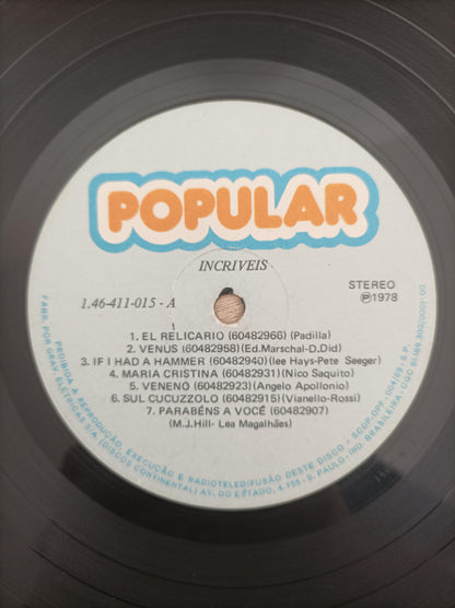 Lp Vinil Os Incríveis Edição Limitada Popular