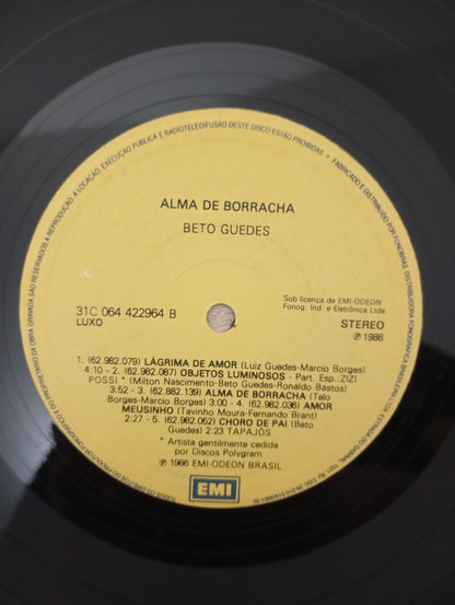Lp Vinil Beto Guedes Alma De Borracha Com Encarte