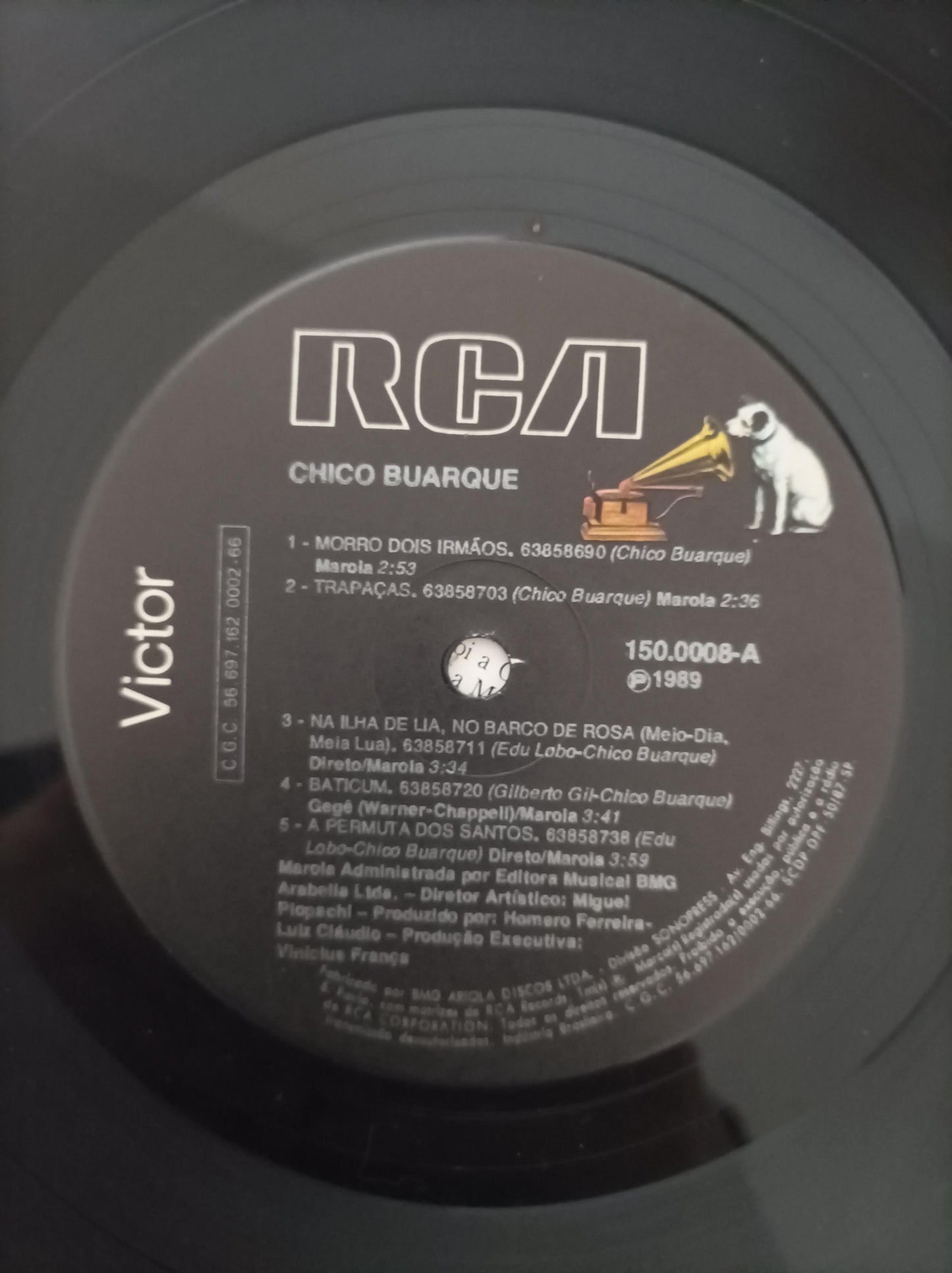 Disco Vinil 1989 Chico Buarque Com Encarte A