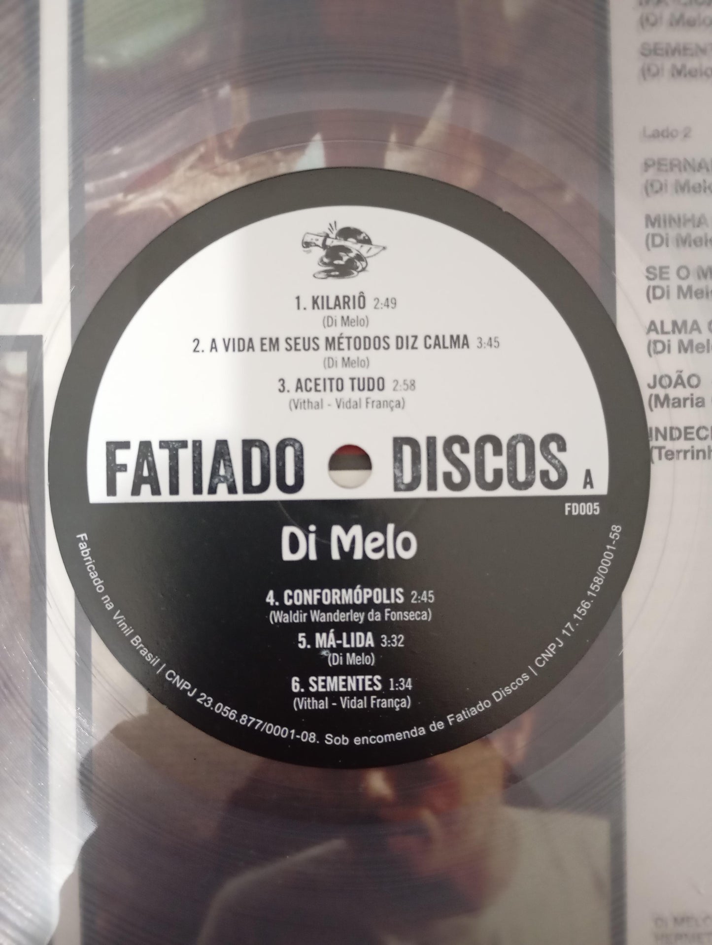 Lp Vinil Di Melo 1975 / 2021 Com Encarte
