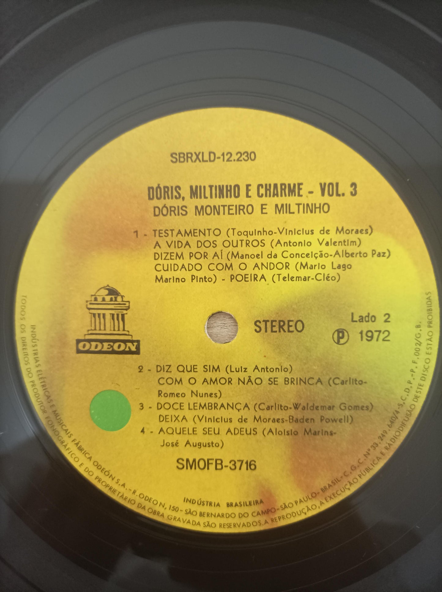 Lp Vinil Dóris Monteiro Miltinho & Charme Vol. 3