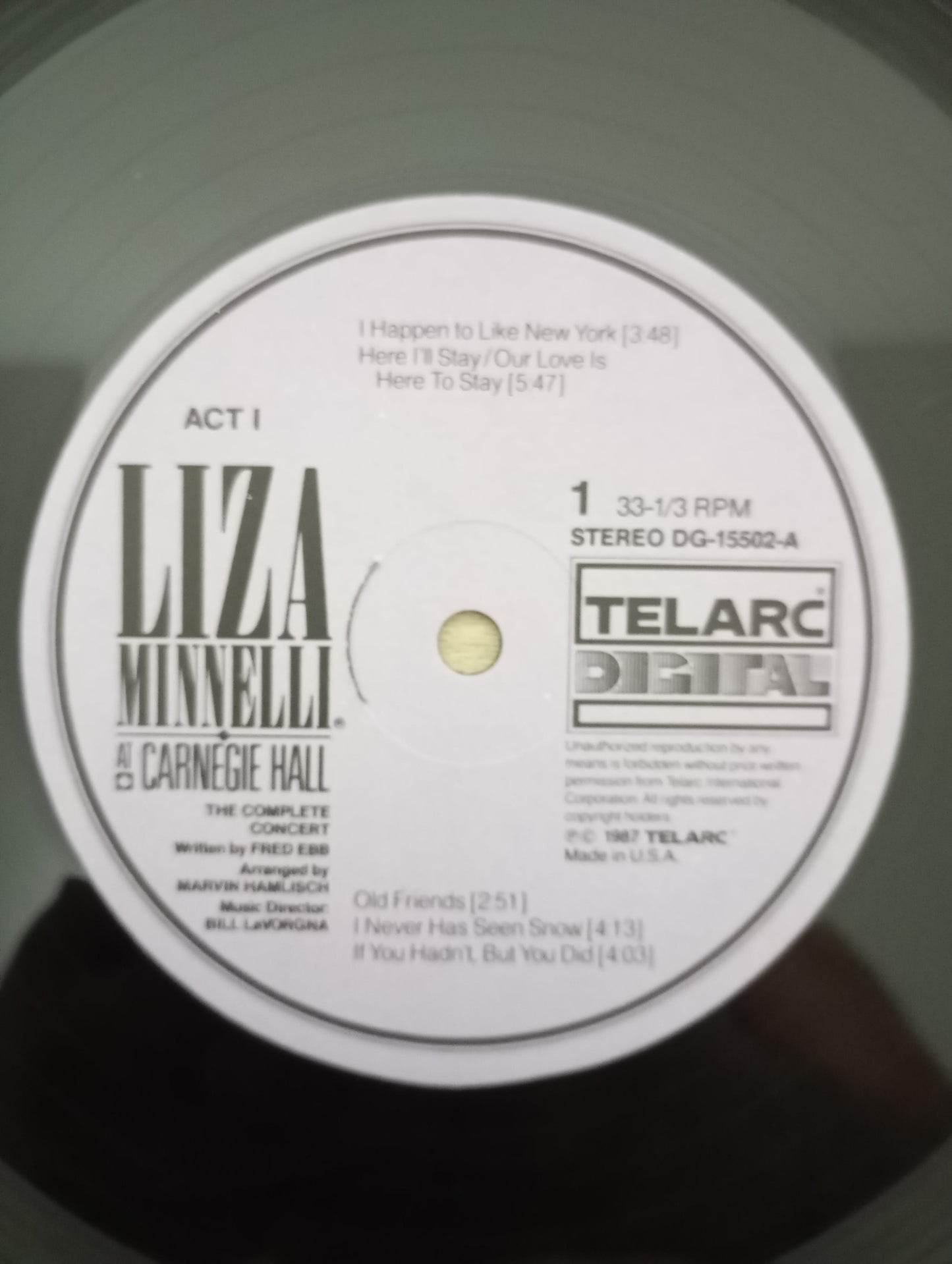 Lp Vinil Liza Minnelli At Carnegie Hall Duplo Importado