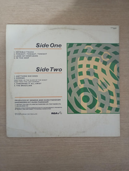 Disco Vinil Invisible Touch Genesis A