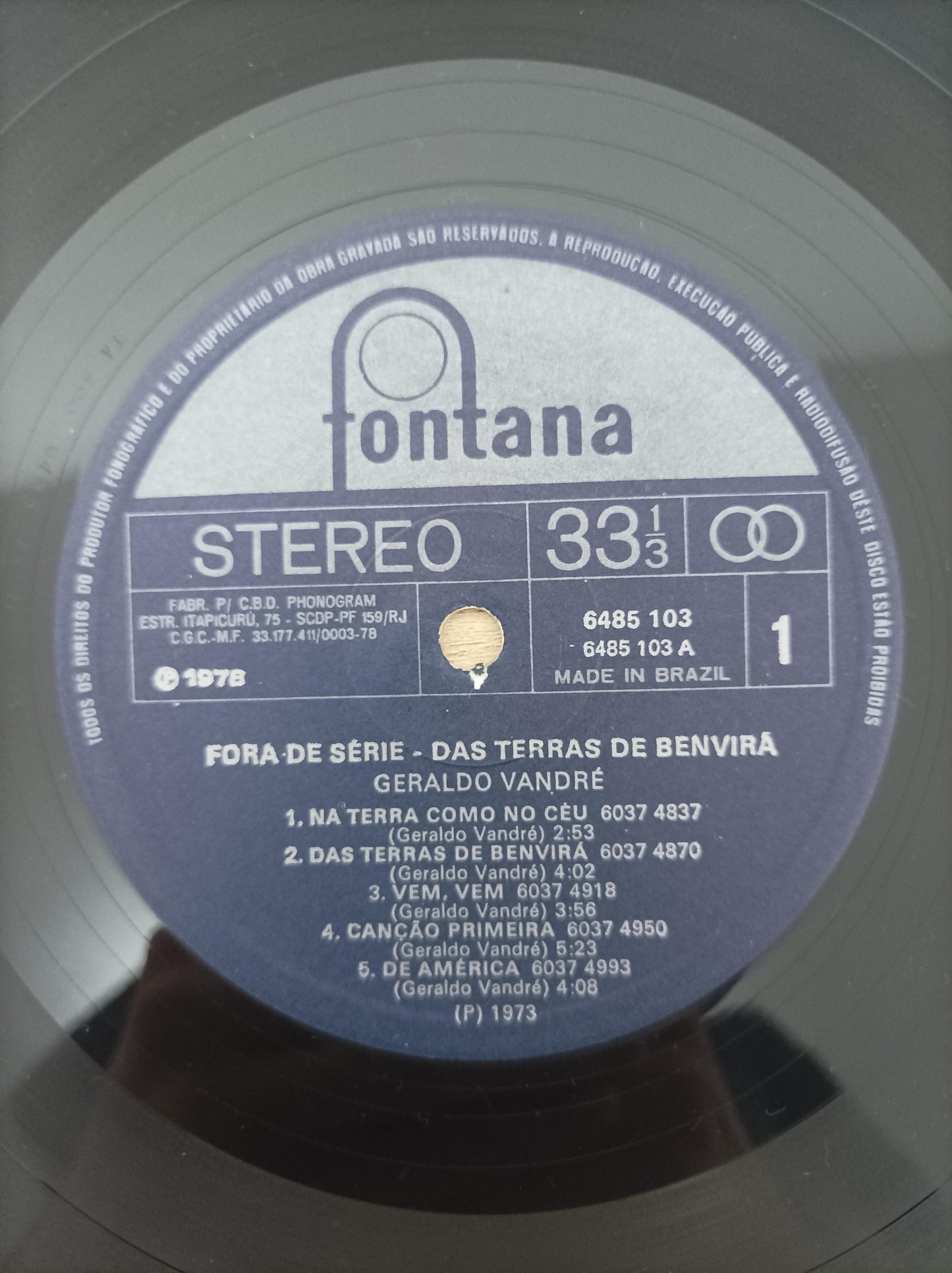 Lp Vinil Geraldo Vandré Das Terras De Benvirá