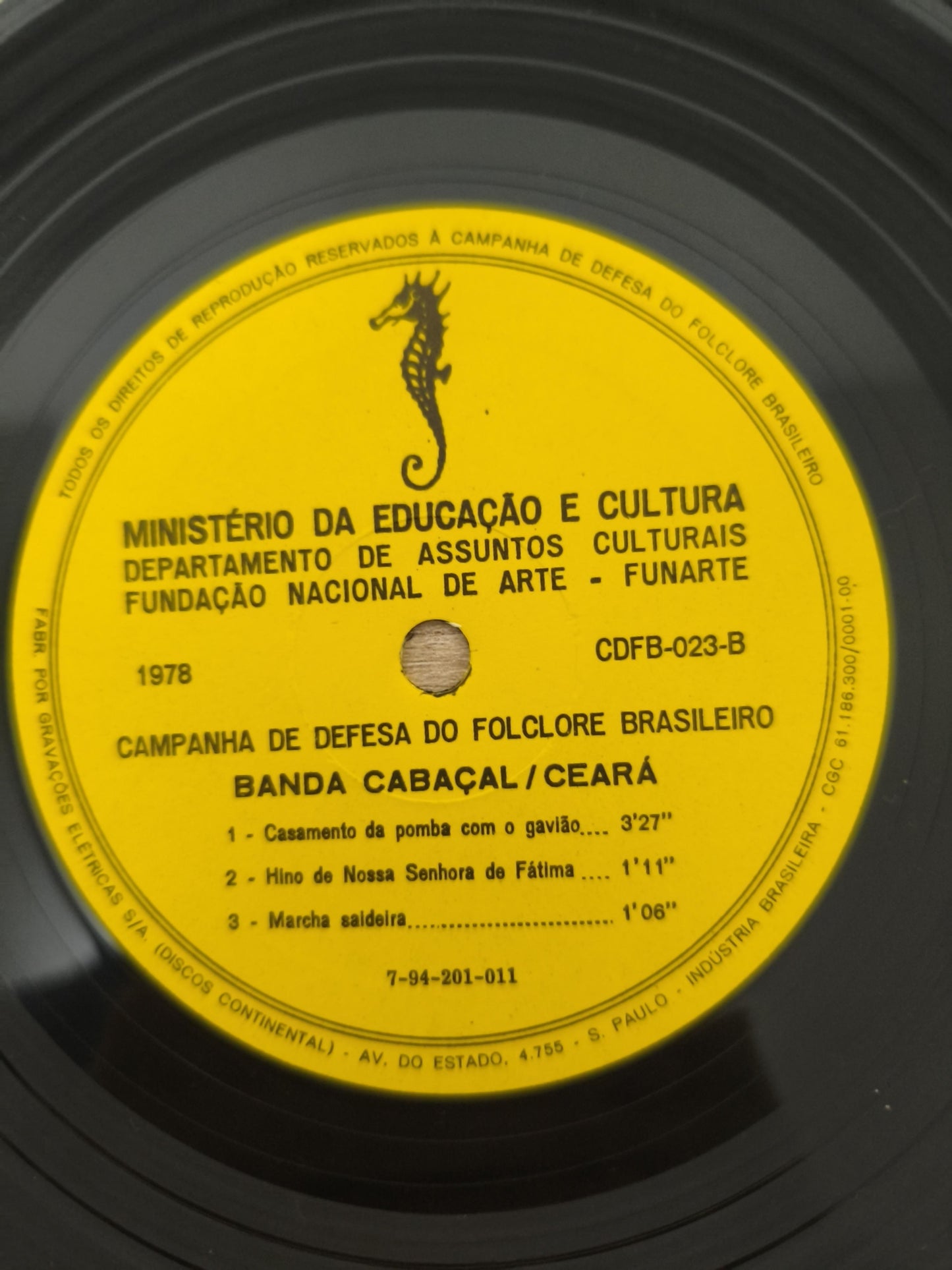 Compacto Vinil Folclore Brasileiro 23 Banda Cabaçal / Ceará