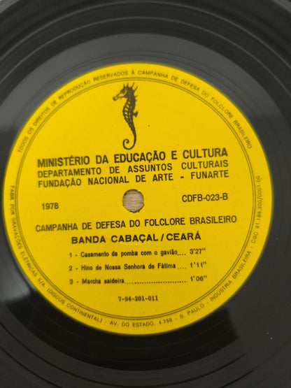 Compacto Vinil Folclore Brasileiro 23 Banda Cabaçal / Ceará