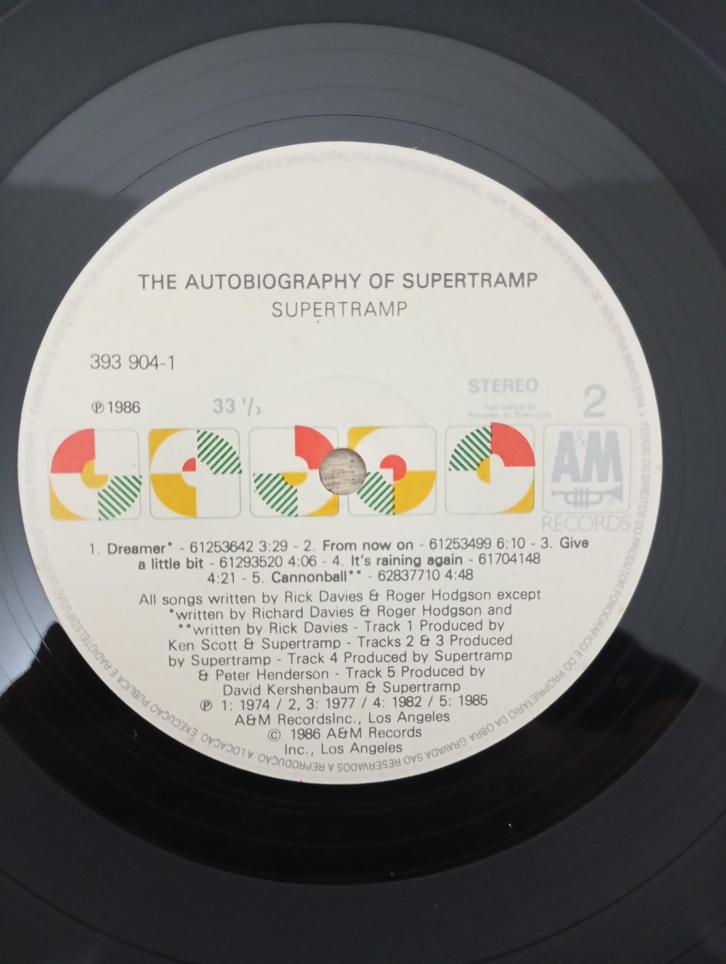 Lp Vinil Supertramp The Autobiography Of Com Encarte