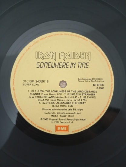 Lp Vinil Iron Maiden Somewhere In Time Com Encarte