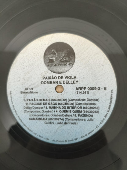 Lp Vinil Dombar & Delley Paixão De Viola