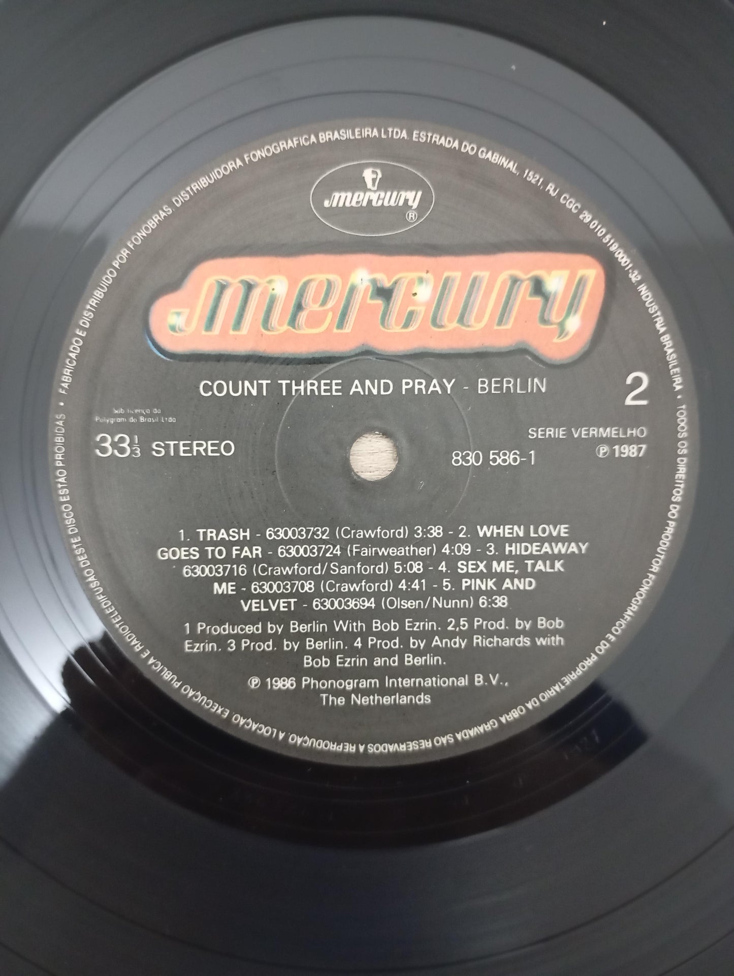 Lp Vinil Berlin Count Three & Pray