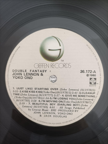 Disco Vinil Double Fantasy John Lennon & Yoko Ono Encarte A