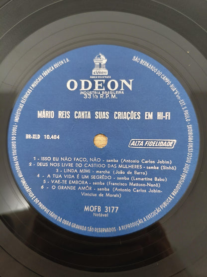 Lp Vinil Mário Reis Canta Suas Criações em Hi-Fi