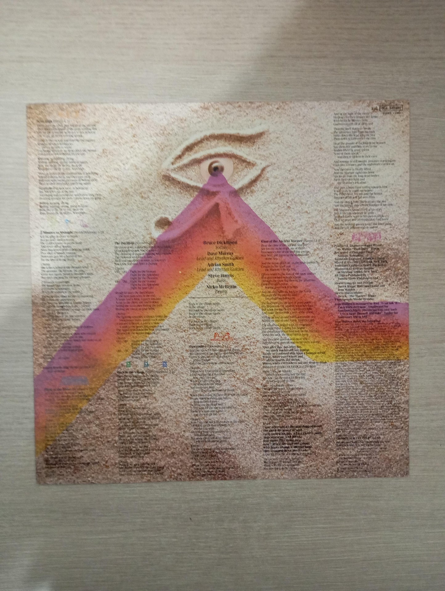 Disco Vinil Powerslave Iron Maiden Com Encarte A