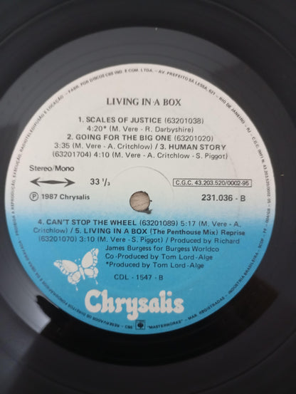 Lp Vinil Living In A Box 1987 Com Encarte