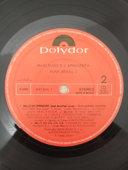 Lp Vinil DJ Marlboro Funk Brasil 2 Com Encarte