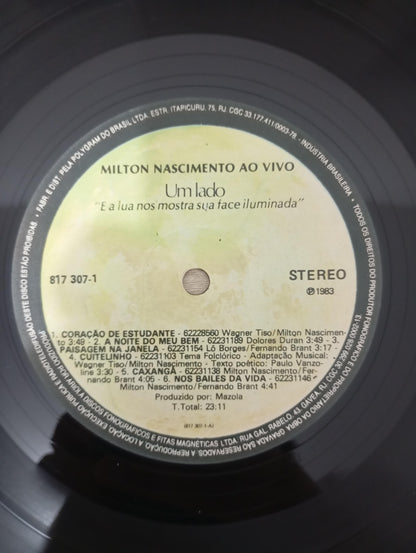 Lp Vinil Milton Nascimento Ao Vivo Capa Dupla Com Encarte