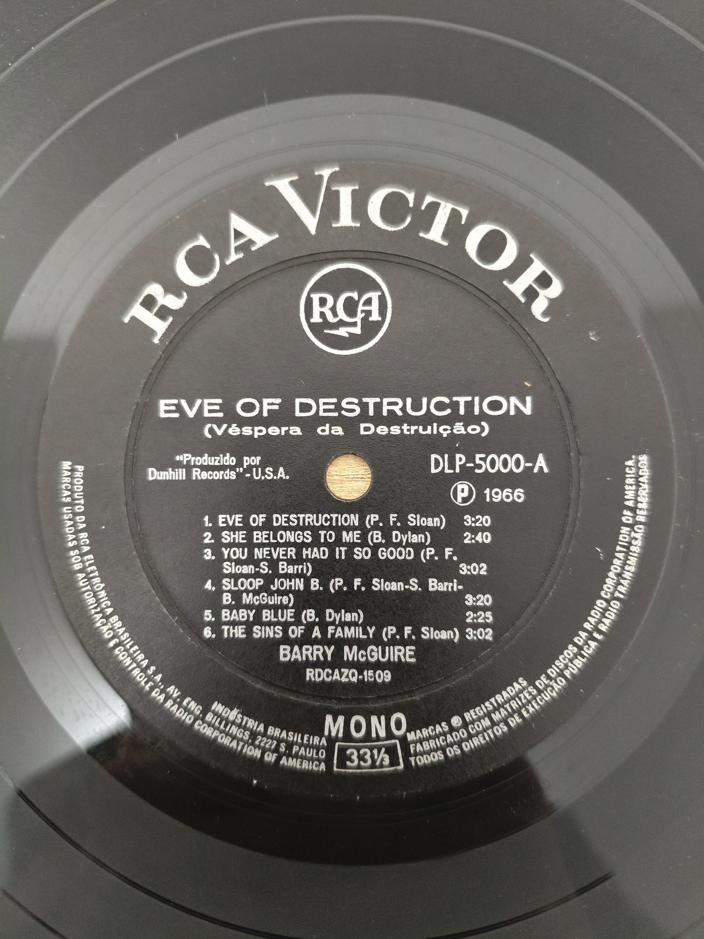 Lp Vinil Barry McGuire Eve Of Destruction