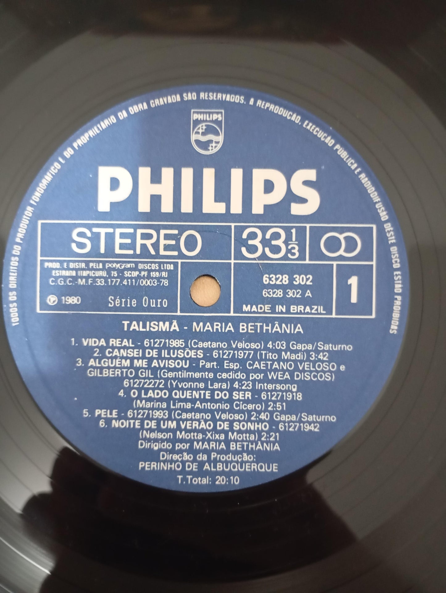 Disco Vinil Talismã Maria Bethânia Com Encarte A