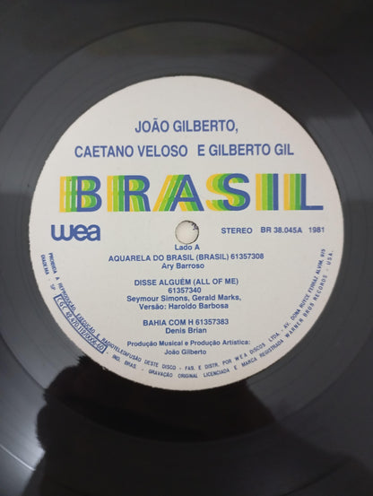 Lp Vinil João Gilberto, Caetano, Bethânia, Gil Brasil