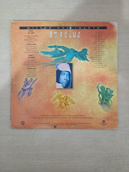 Lp Vinil Milton Nascimento Angelus Duplo Com Encartes