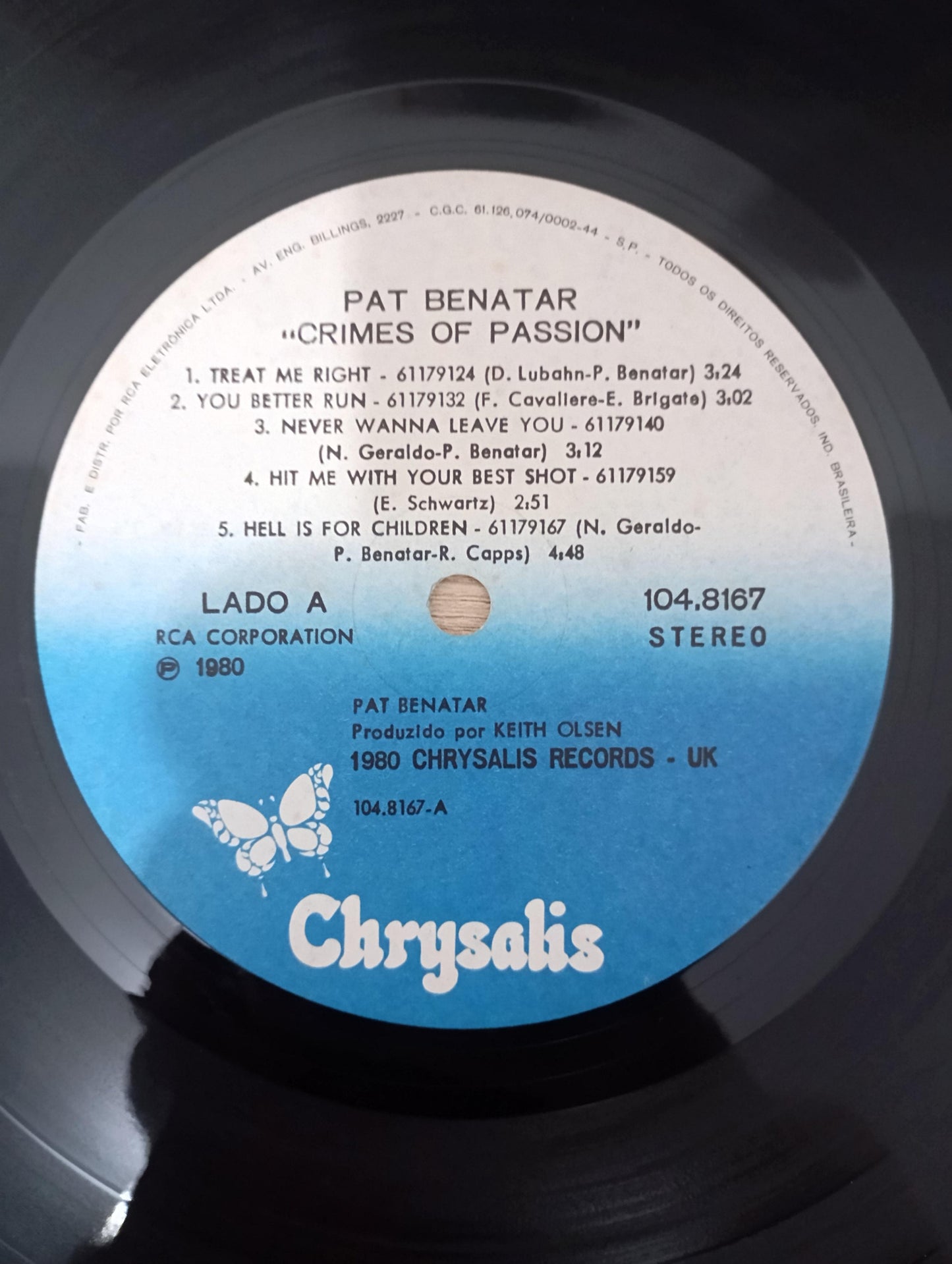 Lp Vinil Pat Benatar Crimes Of Passion