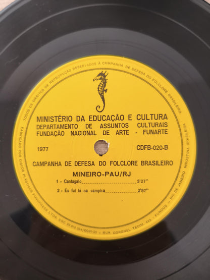 Compacto Vinil Folclore Brasileiro 20 Mineiro-Pau / RJ