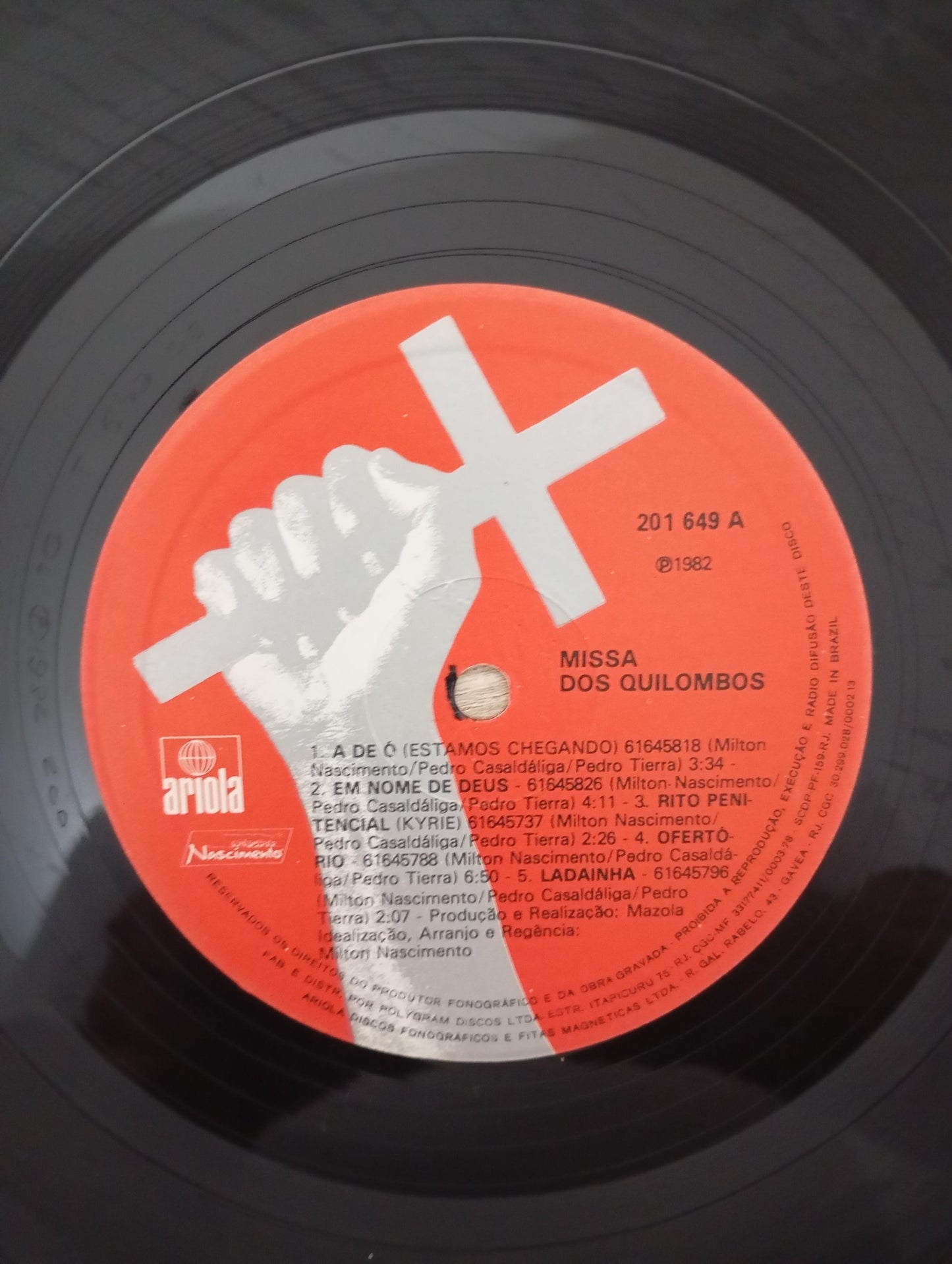 Lp Vinil Milton Nascimento Missa Dos Quilombos Com Encarte