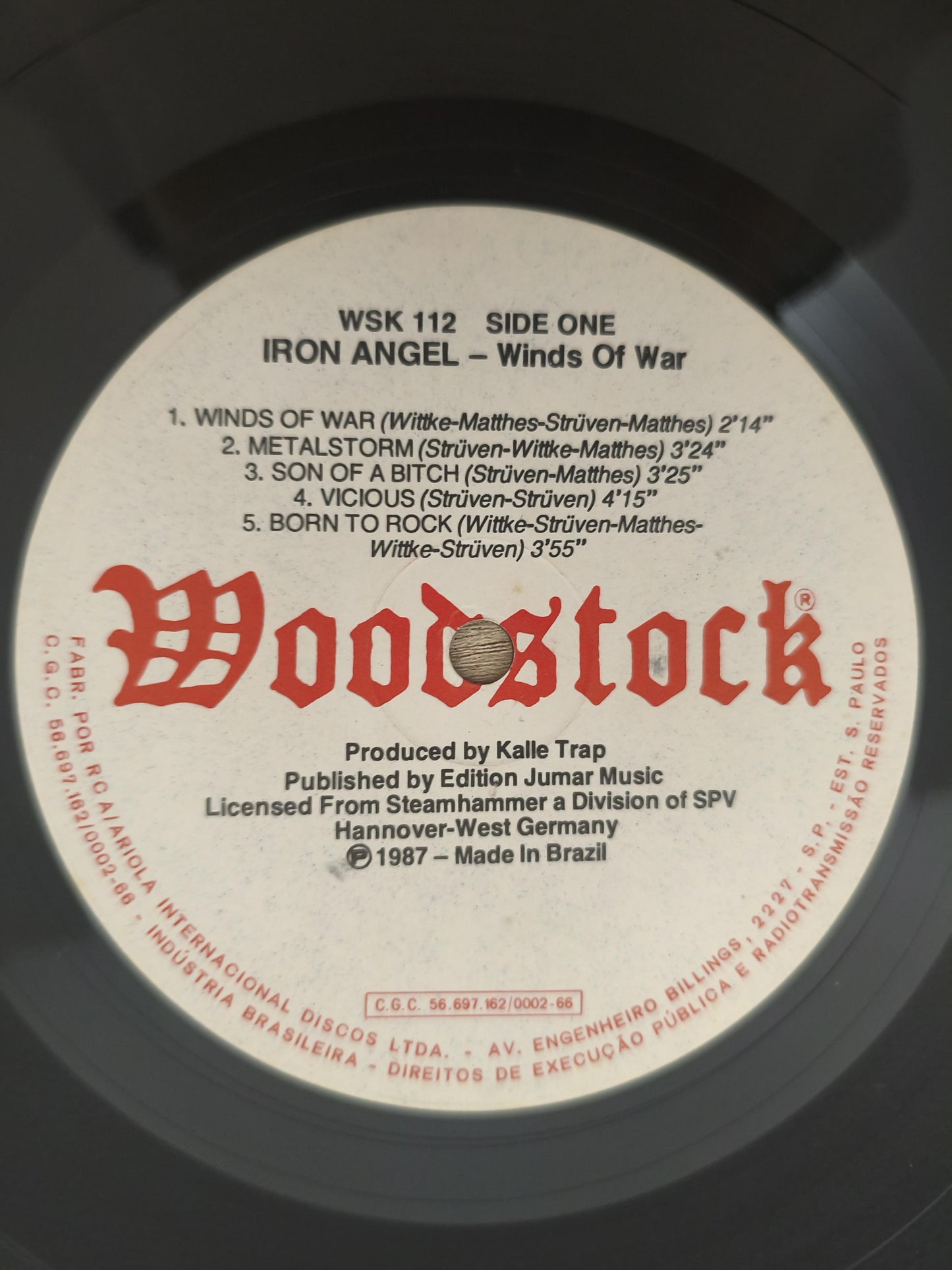 Lp Vinil Iron Angel Winds Of War, Leia