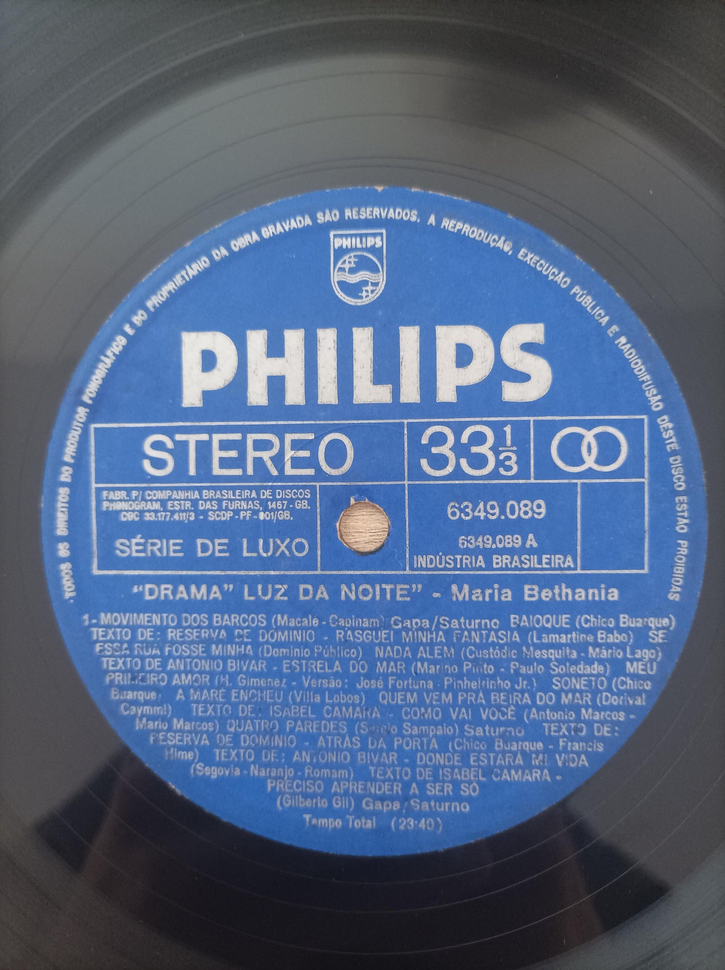 Lp Vinil Maria Bethânia Drama 3 Ato Luz da Noite Capa Dupla
