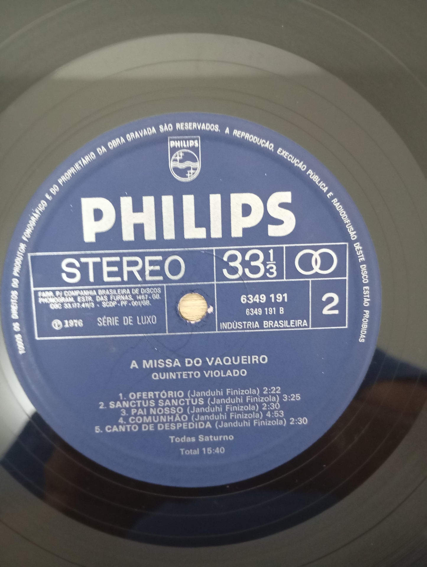 Lp Vinil Quinteto Violado Missa Do Vaqueiro Com Encarte