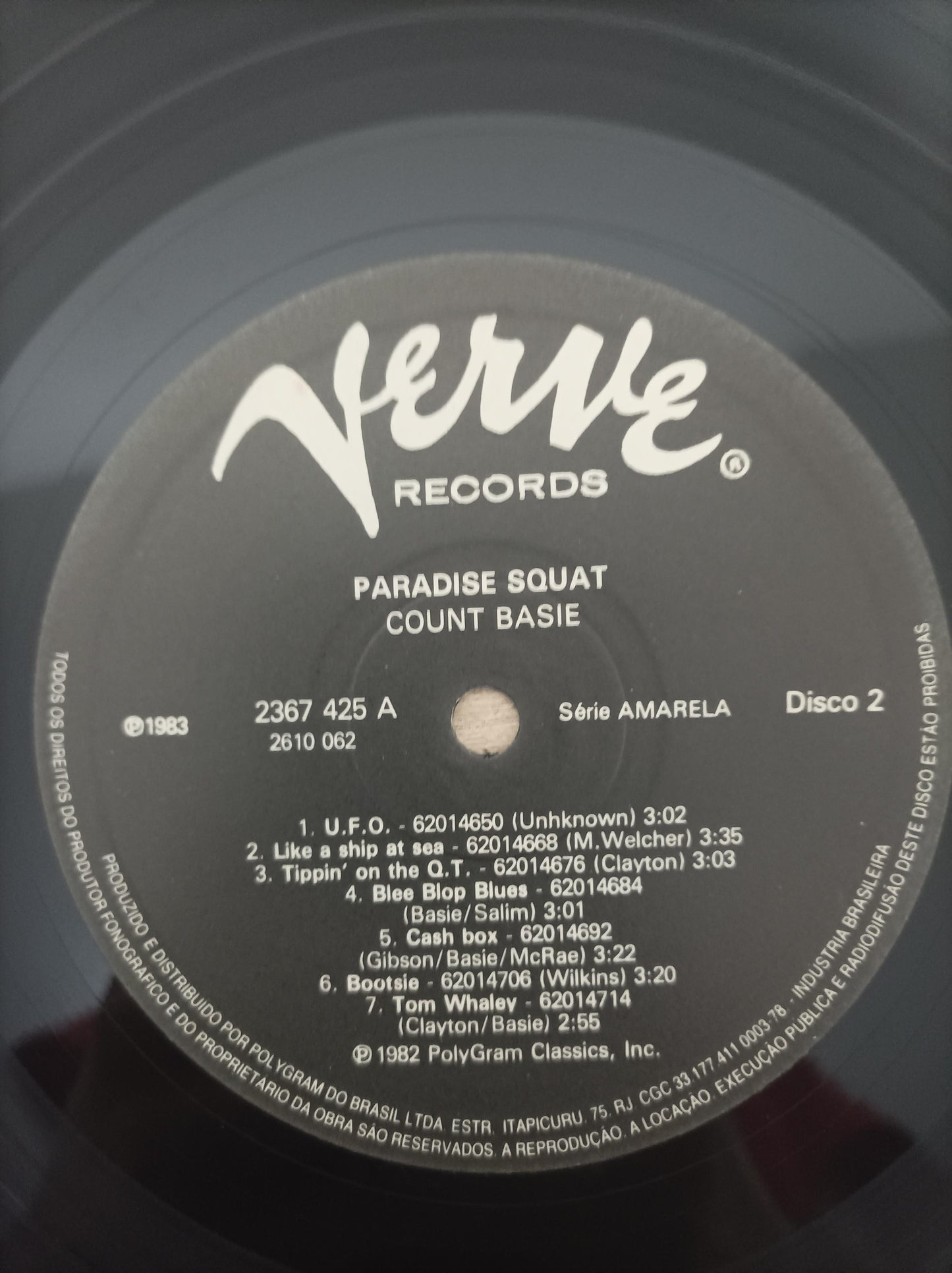 Disco Vinil Paradise Squat Count Basie Duplo A
