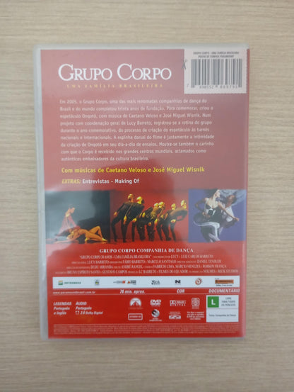 DVD Grupo Corpo Uma Família Brasileira 30 Anos