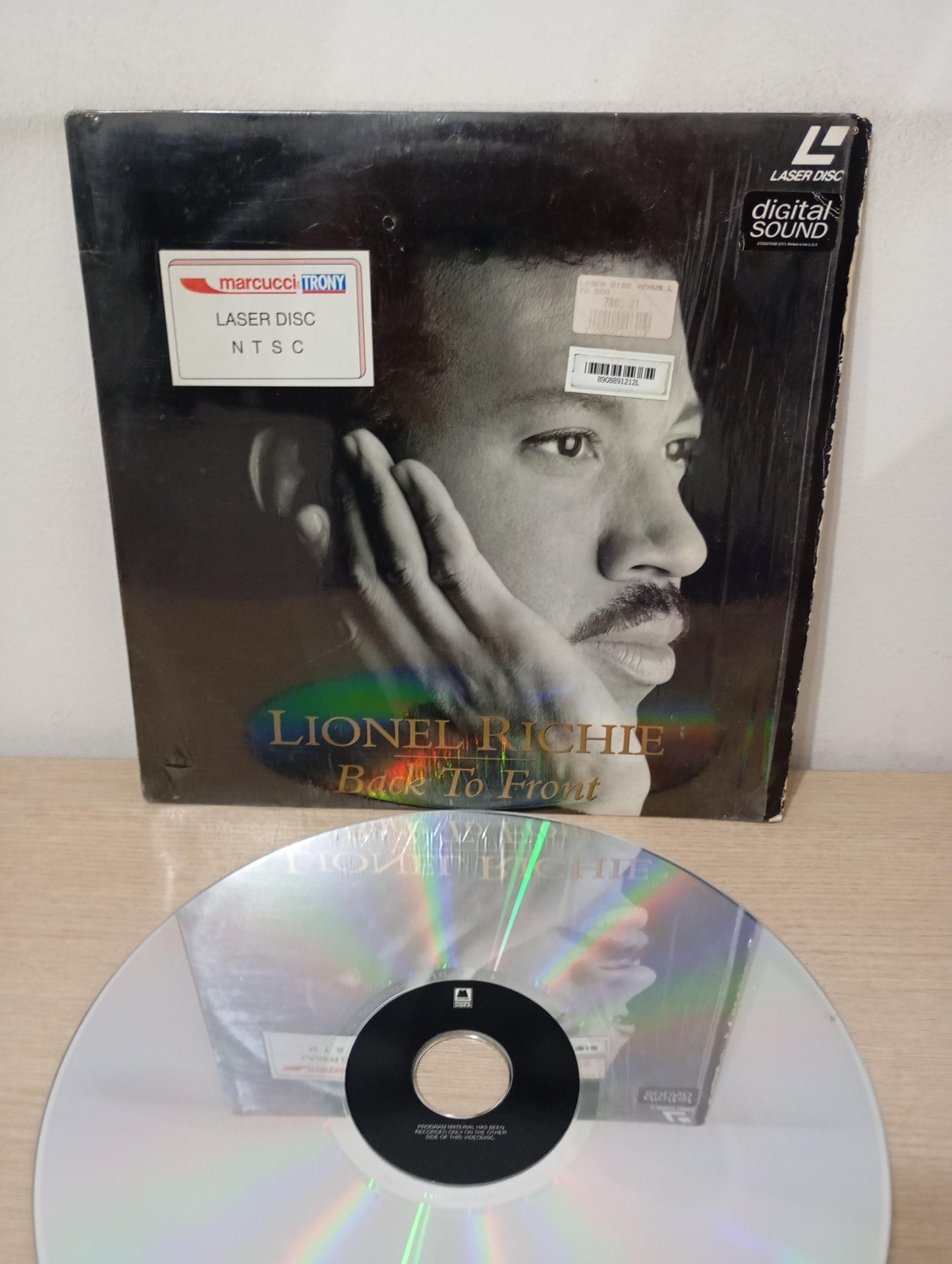 LD LaserDisc Lionel Richie Back To Front Importado