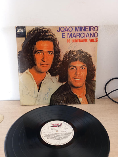 Lp Vinil João Mineiro e Marciano Os Inimitáveis Vol. 5