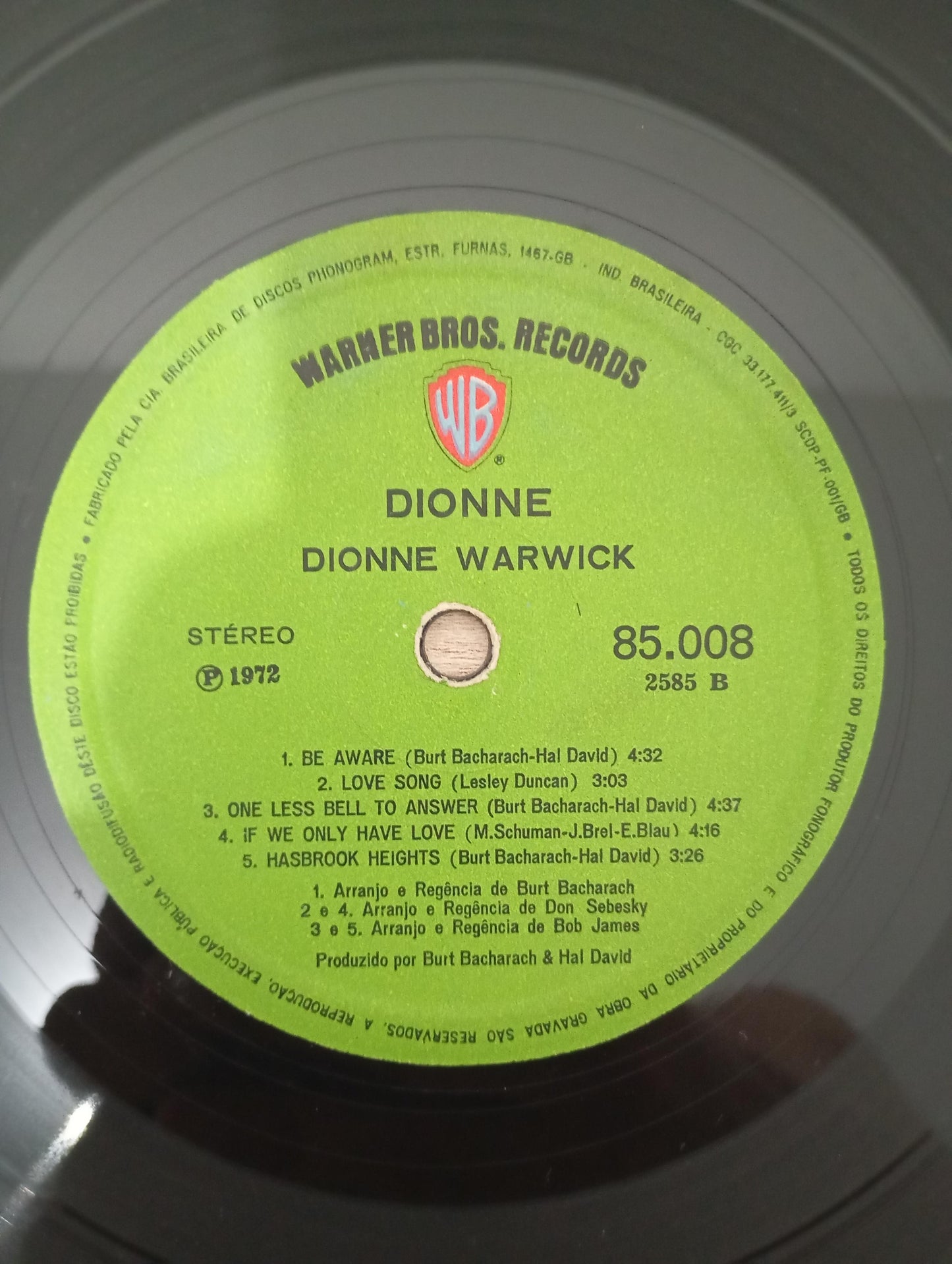 Lp Vinil Dionne Warwick 1972