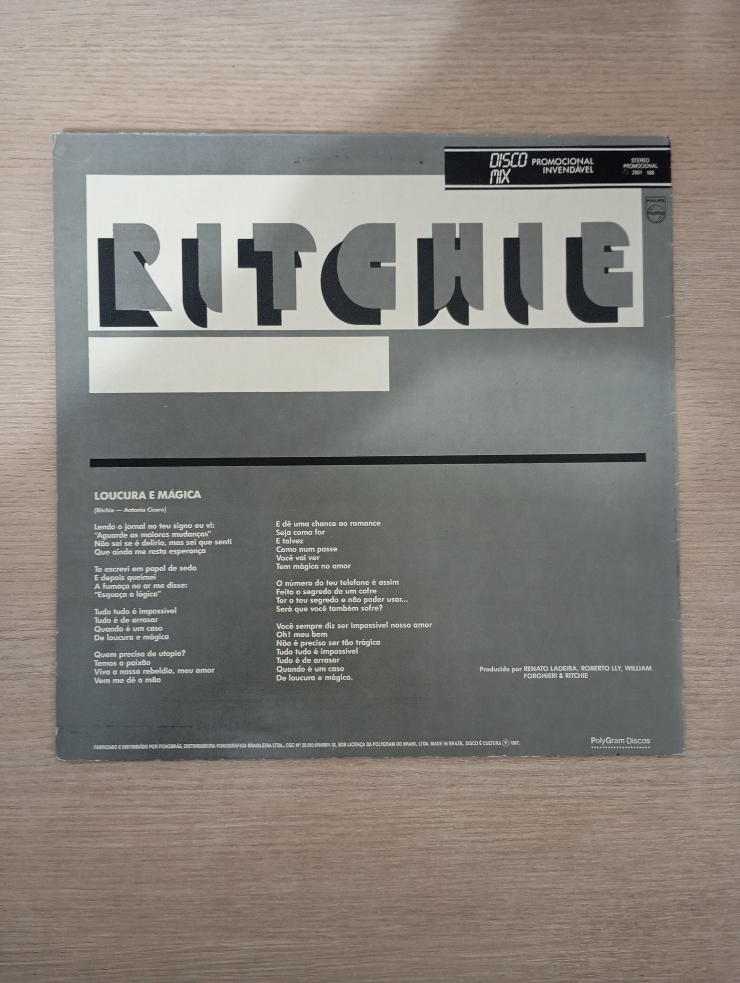 Lp Vinil Ritchie Loucura & Magica