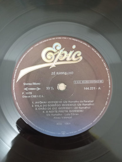 Lp Vinil Zé Ramalho 1978