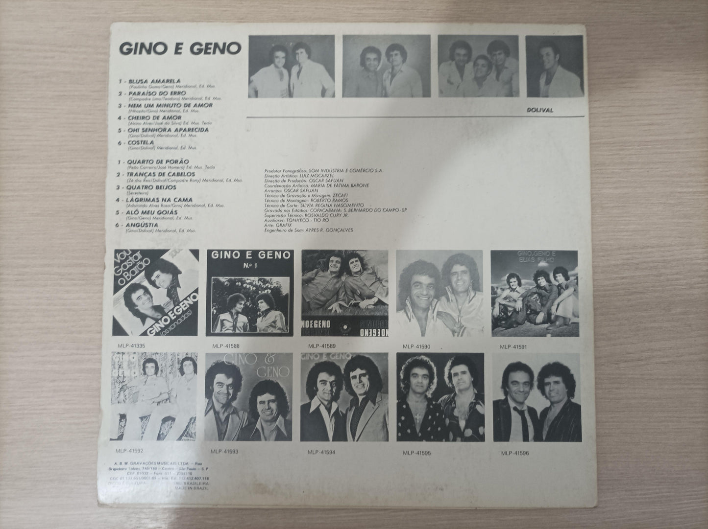 Lp Vinil Gino & Geno 1992