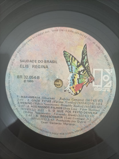 Lp Vinil Elis Regina Saudade Do Brasil Com Encarte